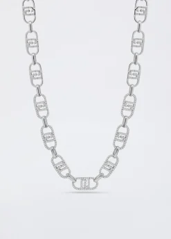 Liu Jo Gargantilla con monograma con brillantitos-Mujer Joyas