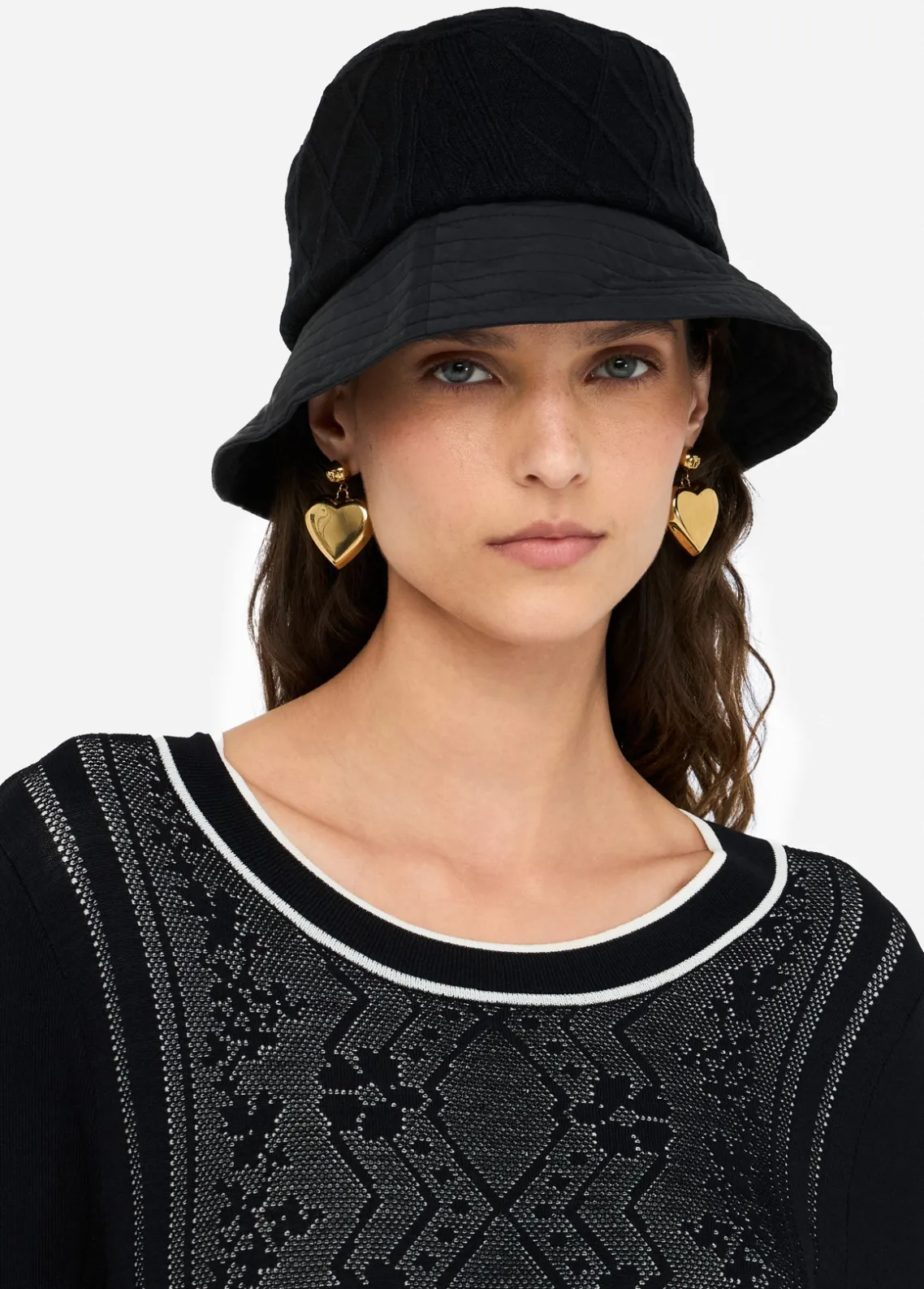 Liu Jo Gorro de pescador de punto-Mujer Gorros