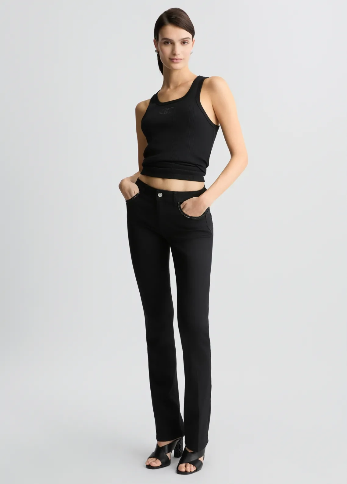 Liu Jo Jeans bootcut con strass-Mujer Bootcut