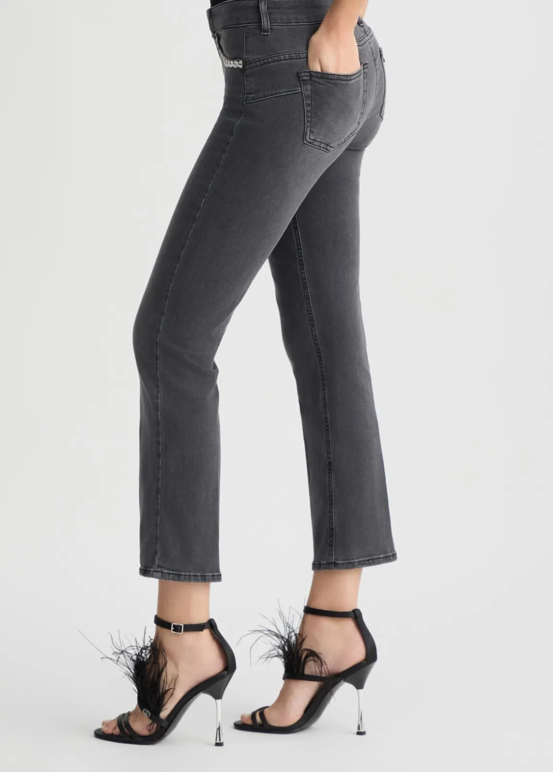 Liu Jo Jeans bootcut con strass-Mujer Vaqueros Pitillo