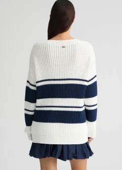 Liu Jo Jersey a rayas-Mujer Cárdigans Y Jerséis
