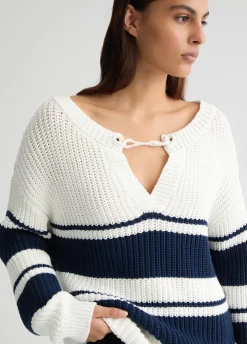 Liu Jo Jersey a rayas-Mujer Cárdigans Y Jerséis
