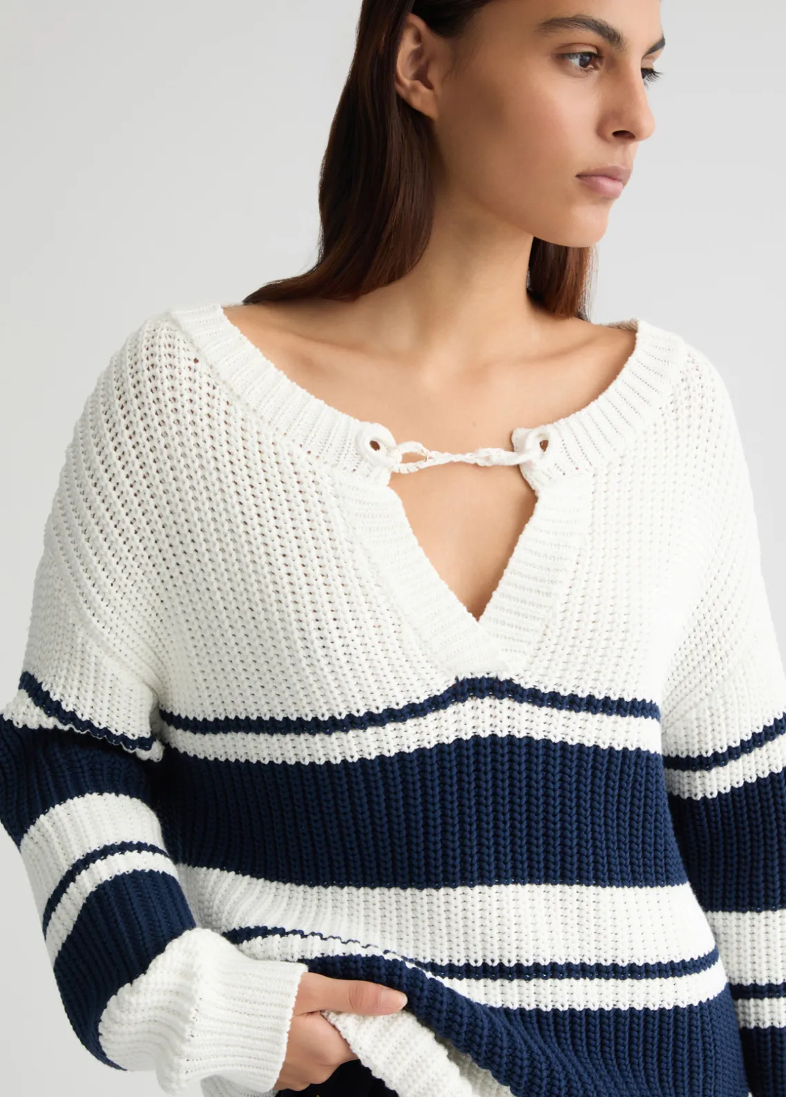 Liu Jo Jersey a rayas-Mujer Cárdigans Y Jerséis