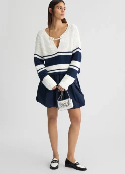 Liu Jo Jersey a rayas-Mujer Cárdigans Y Jerséis
