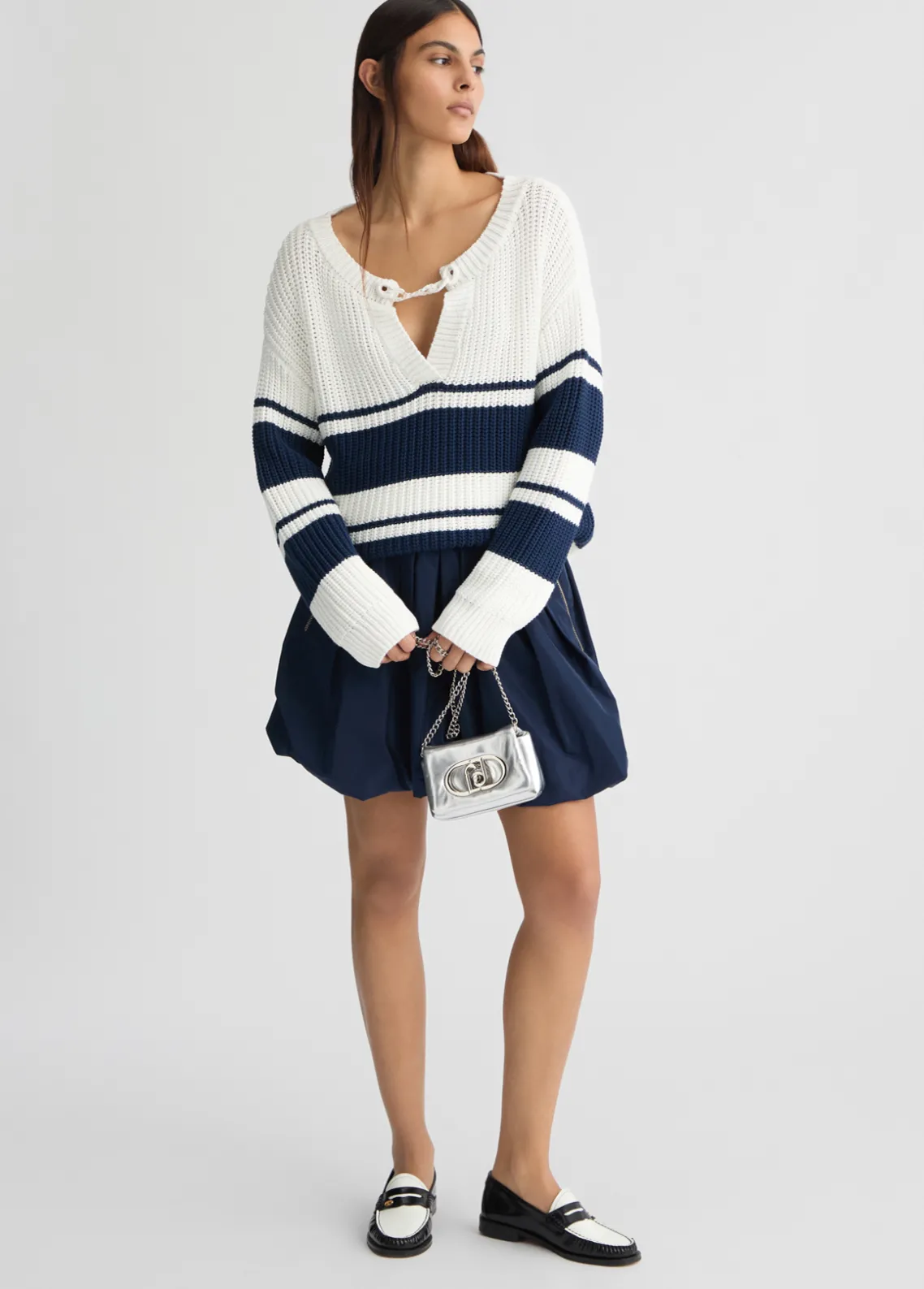 Liu Jo Jersey a rayas-Mujer Cárdigans Y Jerséis