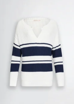 Liu Jo Jersey a rayas-Mujer Cárdigans Y Jerséis