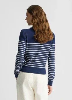 Liu Jo Jersey a rayas con cuello-Mujer Cárdigans Y Jerséis