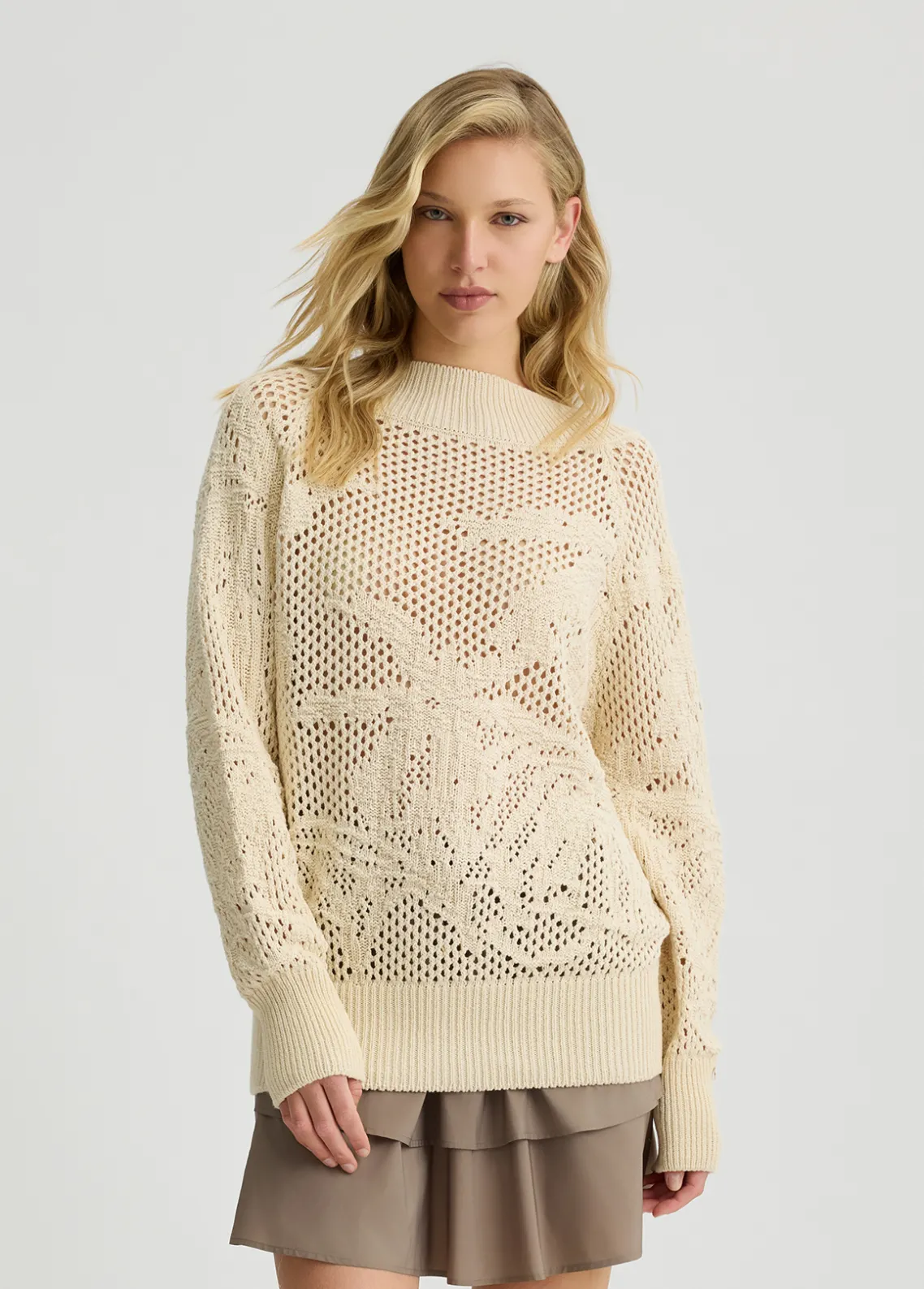 Liu Jo Jersey calado-Mujer Cárdigans Y Jerséis