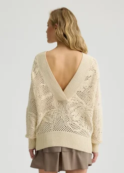 Liu Jo Jersey calado-Mujer Cárdigans Y Jerséis