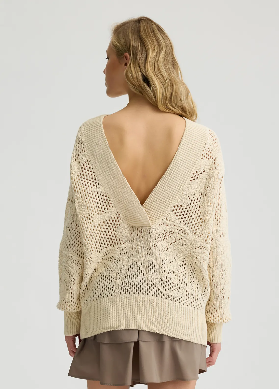 Liu Jo Jersey calado-Mujer Cárdigans Y Jerséis
