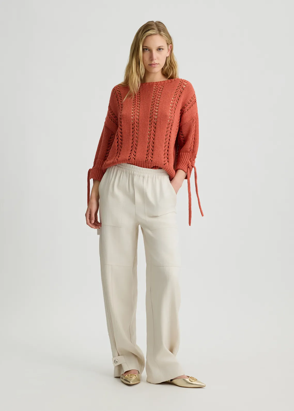Liu Jo Jersey calado-Mujer Cárdigans Y Jerséis