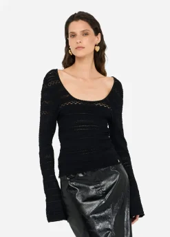Liu Jo Jersey calado-Mujer Cárdigans Y Jerséis