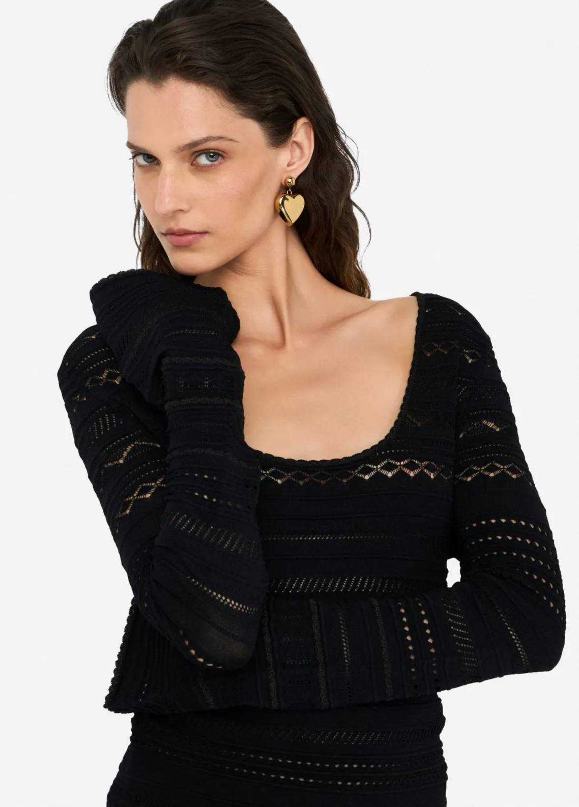 Liu Jo Jersey calado-Mujer Cárdigans Y Jerséis