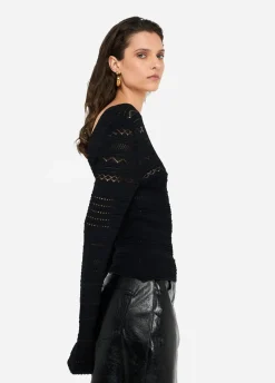 Liu Jo Jersey calado-Mujer Cárdigans Y Jerséis