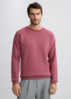 Liu Jo Jersey color frambuesa de cuello redondo-Hombre Jerséis Y Sudaderas