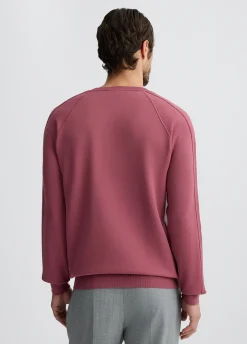 Liu Jo Jersey color frambuesa de cuello redondo-Hombre Jerséis Y Sudaderas