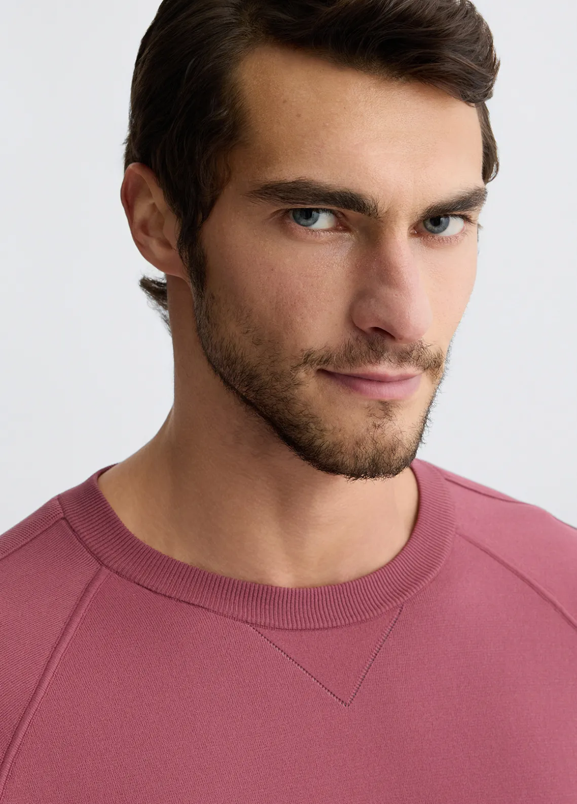 Liu Jo Jersey color frambuesa de cuello redondo-Hombre Jerséis Y Sudaderas