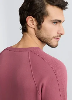 Liu Jo Jersey color frambuesa de cuello redondo-Hombre Jerséis Y Sudaderas