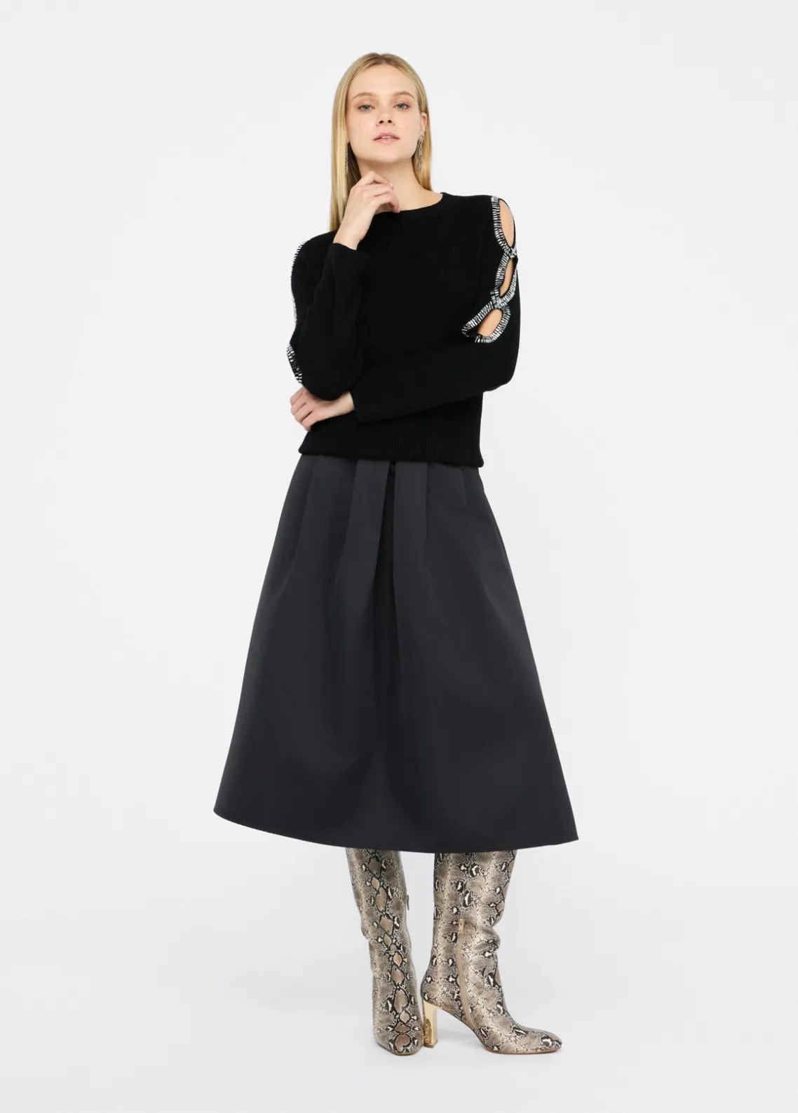 Liu Jo Jersey con abertura joya-Mujer Cárdigans Y Jerséis
