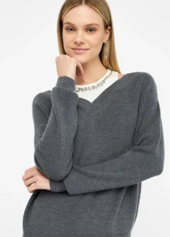 Liu Jo Jersey con bordados de pedrería-Mujer Cárdigans Y Jerséis