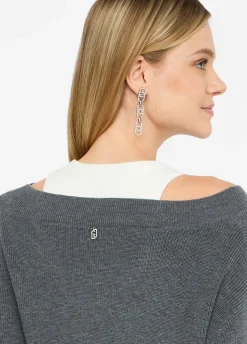 Liu Jo Jersey con bordados de pedrería-Mujer Cárdigans Y Jerséis