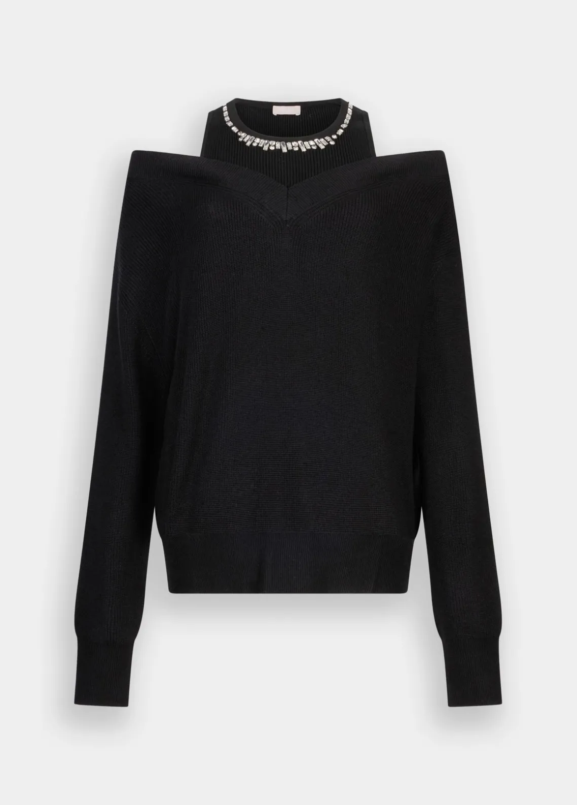 Liu Jo Jersey con bordados de pedrería-Mujer Cárdigans Y Jerséis