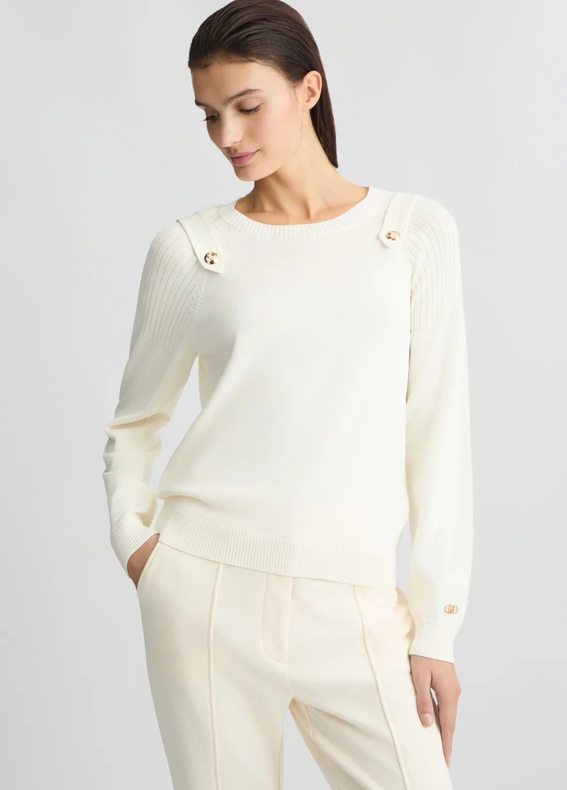 Liu Jo Jersey con botones-Mujer Ropa Deportiva|Cárdigans Y Jerséis