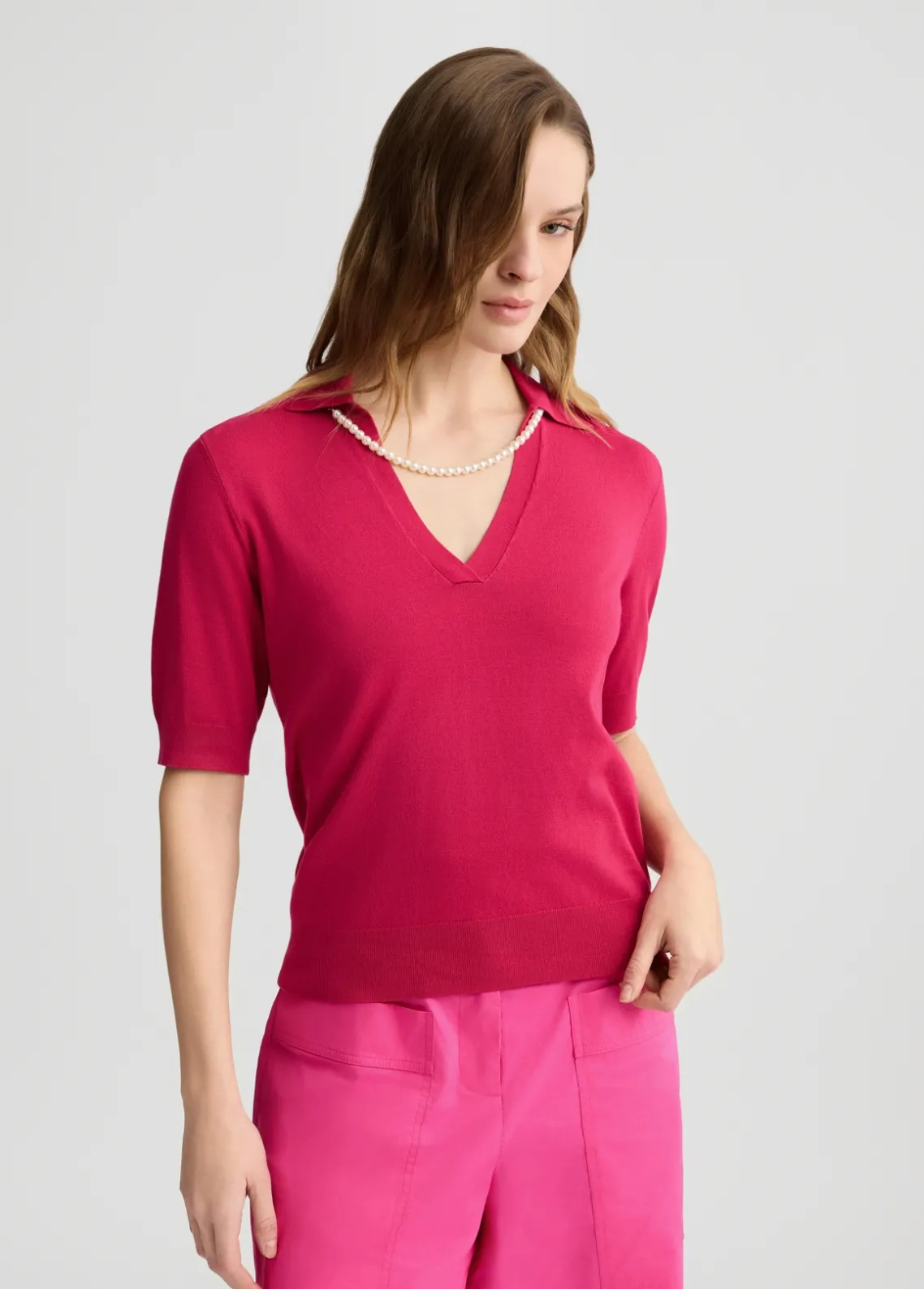 Liu Jo Jersey con collar-Mujer Cárdigans Y Jerséis