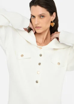 Liu Jo Jersey con cuello de gran tamaño-Mujer Cárdigans Y Jerséis