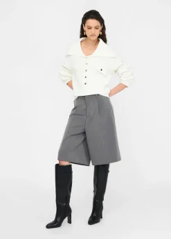 Liu Jo Jersey con cuello de gran tamaño-Mujer Cárdigans Y Jerséis
