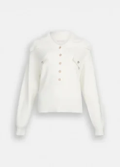 Liu Jo Jersey con cuello de gran tamaño-Mujer Cárdigans Y Jerséis