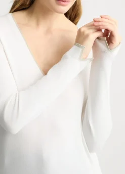 Liu Jo Jersey con escote de pico-Mujer Cárdigans Y Jerséis