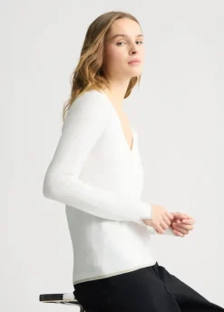 Liu Jo Jersey con escote de pico-Mujer Cárdigans Y Jerséis