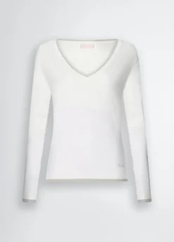 Liu Jo Jersey con escote de pico-Mujer Cárdigans Y Jerséis