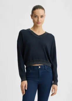 Liu Jo Jersey con escote de pico-Mujer Cárdigans Y Jerséis