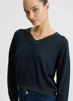 Liu Jo Jersey con escote de pico-Mujer Cárdigans Y Jerséis