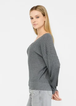 Liu Jo Jersey con escote de pico-Mujer Cárdigans Y Jerséis