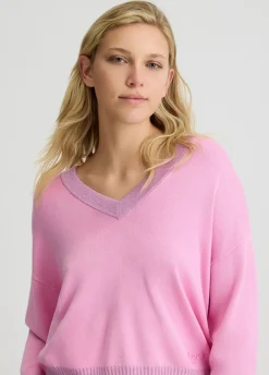 Liu Jo Jersey con escote de pico-Mujer Ropa Deportiva|Cárdigans Y Jerséis