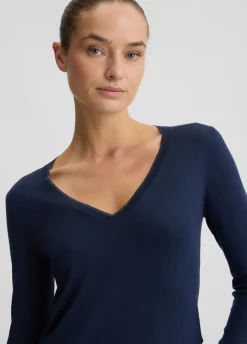 Liu Jo Jersey con escote de pico-Mujer Cárdigans Y Jerséis