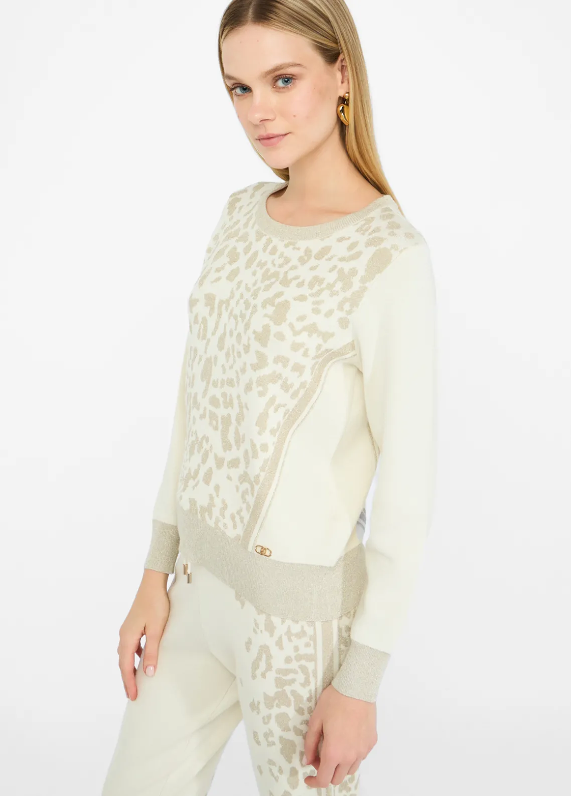 Liu Jo Jersey con estampado animal-Mujer Ropa Deportiva|Cárdigans Y Jerséis