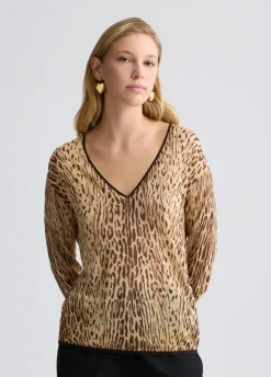 Liu Jo Jersey con estampado animal-Mujer Cárdigans Y Jerséis