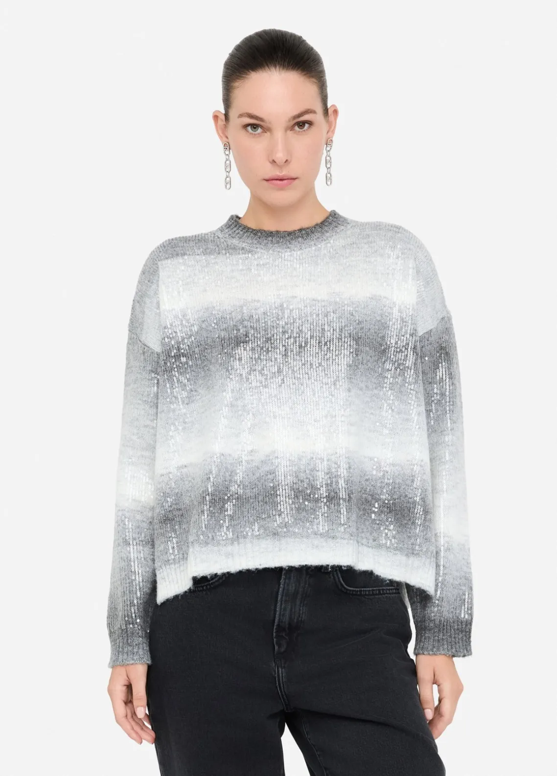 Liu Jo Jersey con lentejuelas-Mujer Cárdigans Y Jerséis