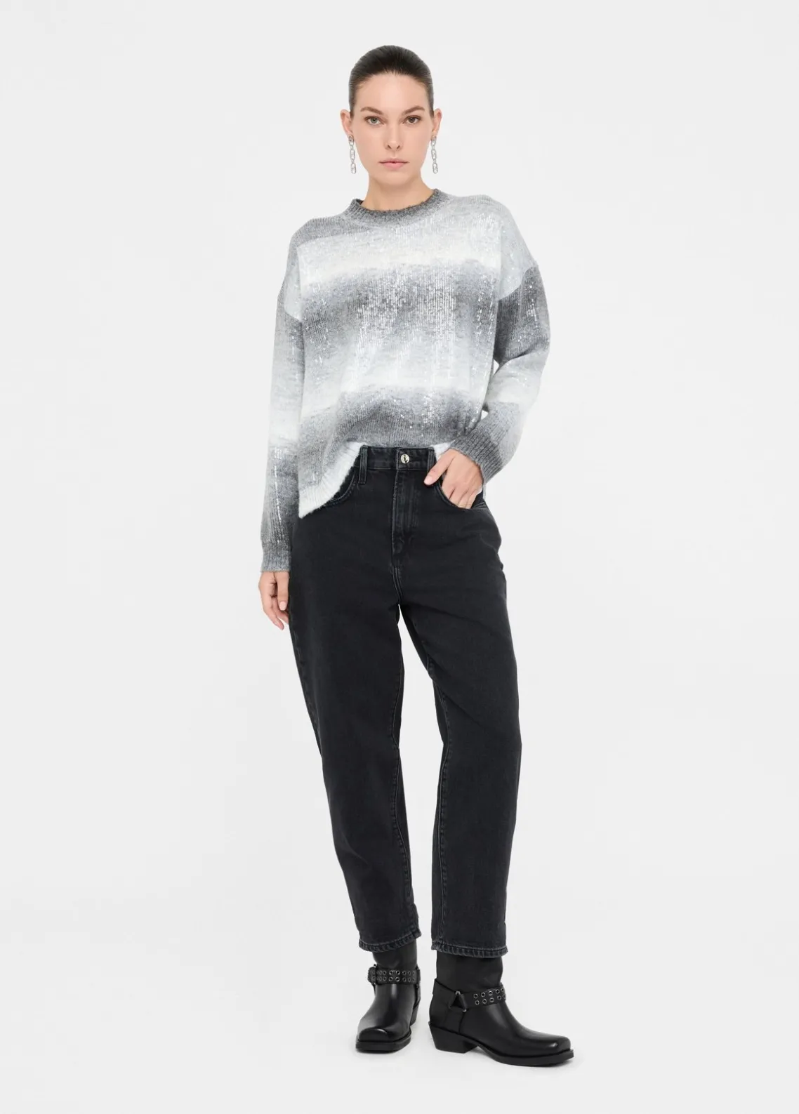 Liu Jo Jersey con lentejuelas-Mujer Cárdigans Y Jerséis
