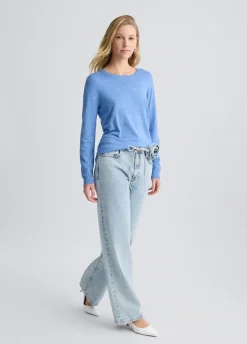 Liu Jo Jersey con logotipo y strass-Mujer Cárdigans Y Jerséis