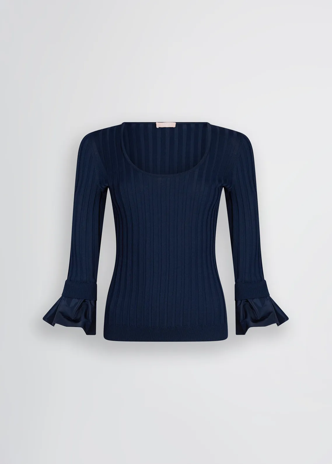 Liu Jo Jersey con mangas con volantes-Mujer Cárdigans Y Jerséis