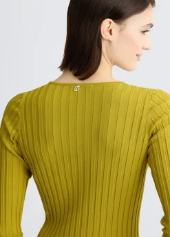 Liu Jo Jersey con mangas con volantes-Mujer Cárdigans Y Jerséis