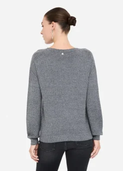 Liu Jo Jersey con microlentejuelas-Mujer Cárdigans Y Jerséis
