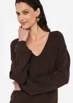 Liu Jo Jersey con microlentejuelas-Mujer Cárdigans Y Jerséis