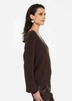 Liu Jo Jersey con microlentejuelas-Mujer Cárdigans Y Jerséis