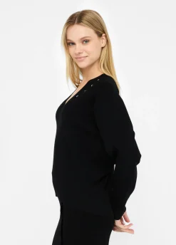 Liu Jo Jersey con pedrería-Mujer Cárdigans Y Jerséis